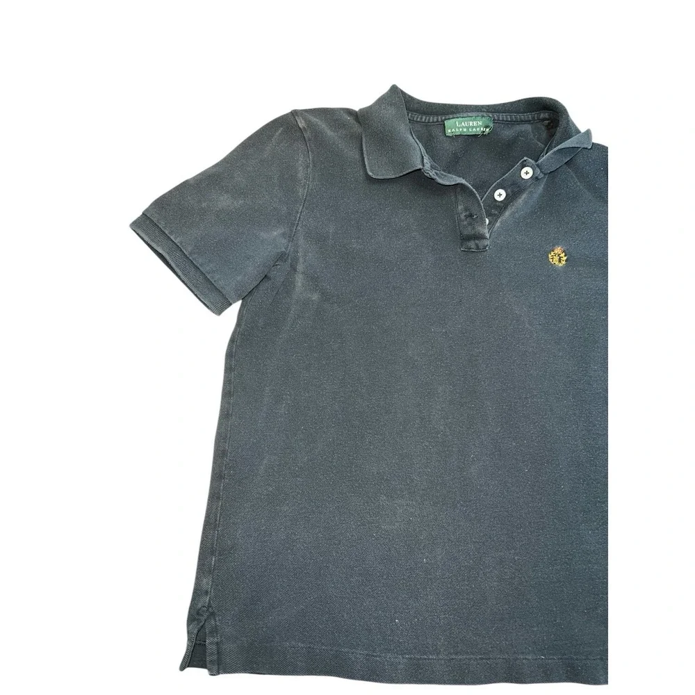 Lauren By Ralph Lauren Women's Polo Shirt Navy‎ Blue Size Large?